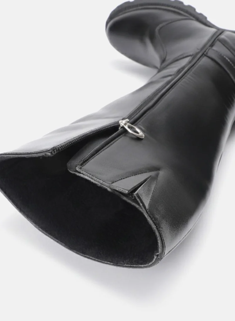 ZORIWORLD Black Zoriworld Clyde Black Boots 1.5'' Heel Rubber Sole for Women | Best Price UAE